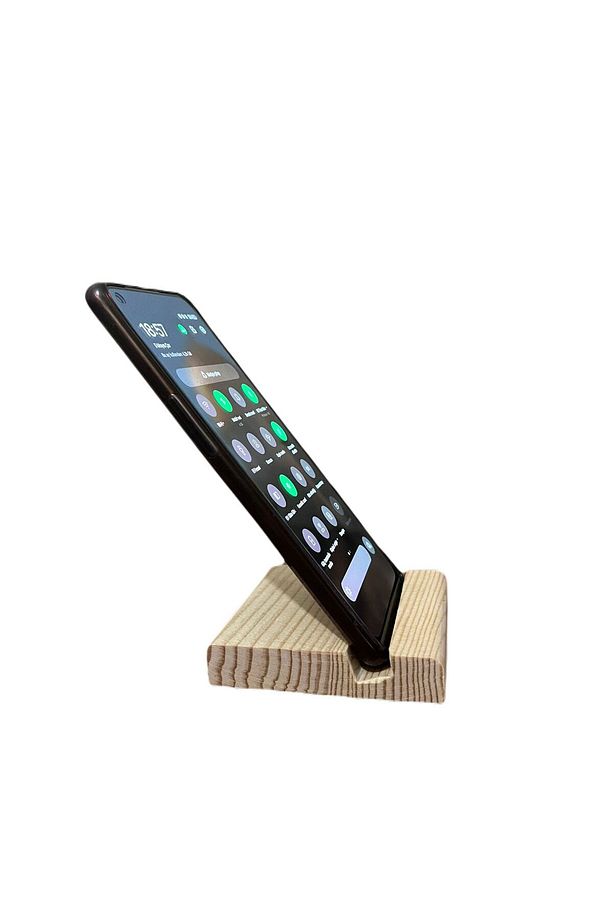 Tüm Modellere Uyumlu Masa Üstü Ahşap Telefon Standı, Tutacağı( Ahşap Telefon Tutucu) - 8