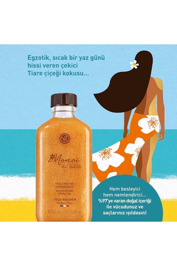 Egzotik bakımla vücudunuz ve saçlarınız ışıldasın! Monoi Işıltı Veren Saç ve Vücut Yağı 100 ml - 3