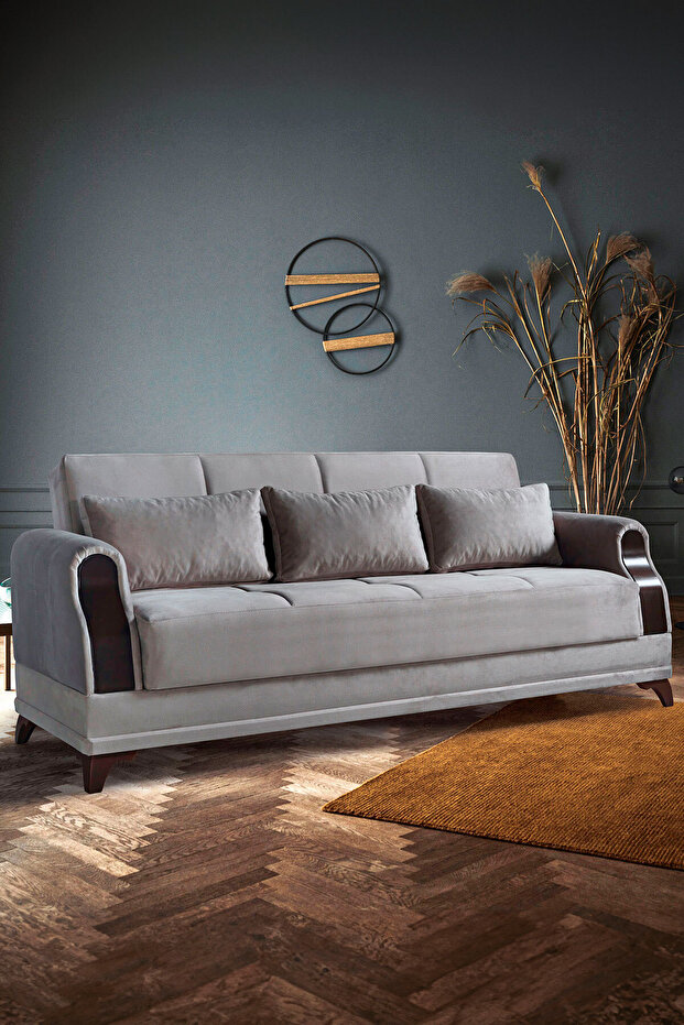 Linda Çekyatlı Üçlü Kanepe Çekyat - 3