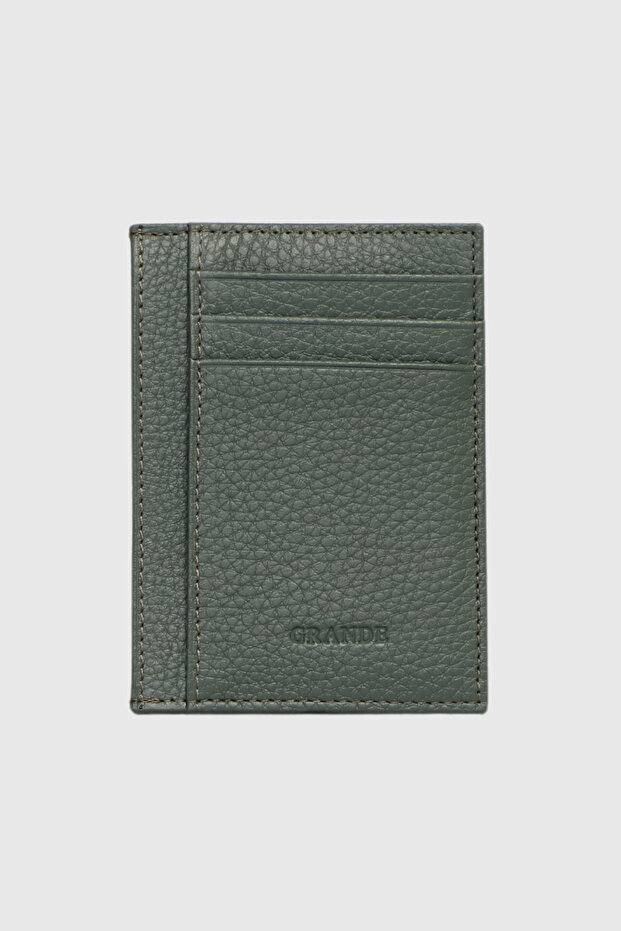 750 Genuine Leather Slim Card Holder Flother Green