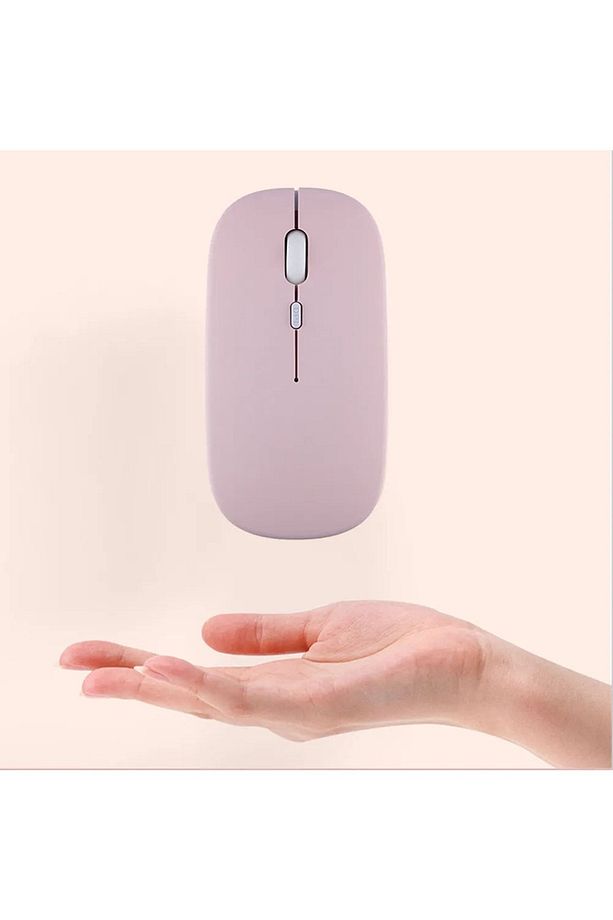 Macbook Şarj Edilebilir Sessiz Bilgisayar Ve Dizüstü Bilgisayar Kablosuz Bluetooth Mouse - 4