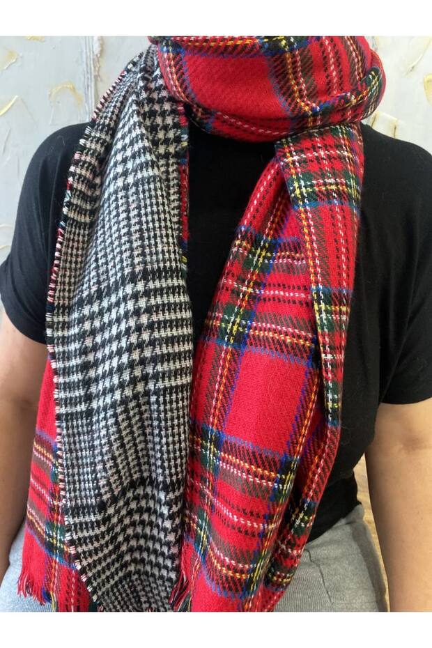 شال سميك مزدوج الجوانب - 1