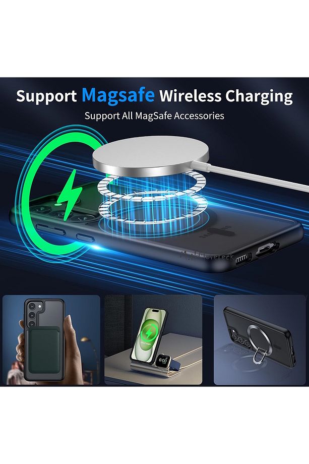İphone 15 Kılıf Kamera Yükseltili Magsafe Şarj Destekli Mat Renkli Kenarlı Hassas Buton Kapak Flet - 8