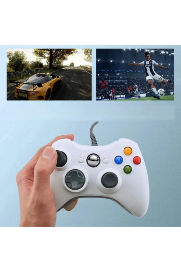 Xbox 360 Uyumlu Kol Kablolu Joystick Gamepad Kablolu Oyun Kolu - 1