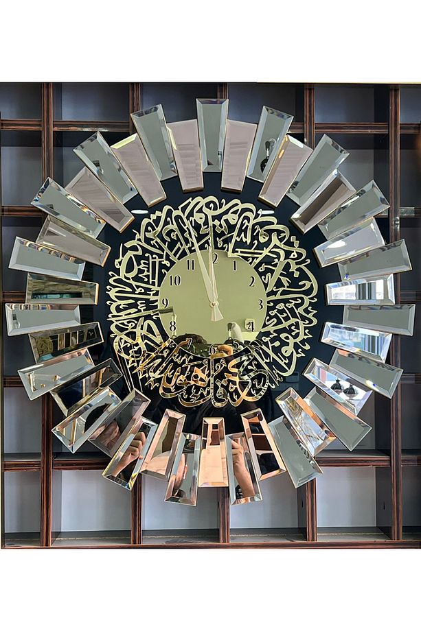 Art Mirror Elite piyano Aynalı ihlas Saat 70Cm BRONZ - 1