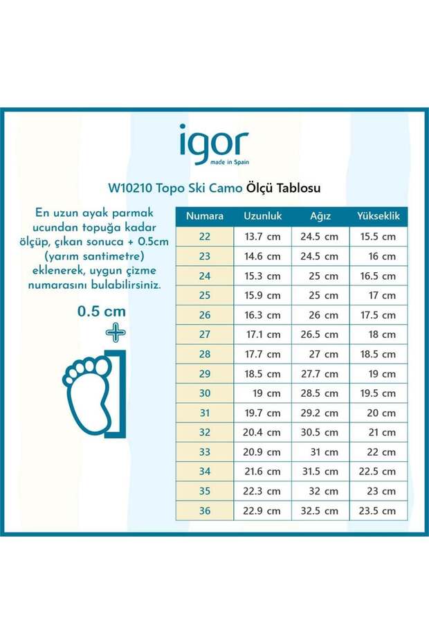 Topo Ski Camouflage Kar botu - 5