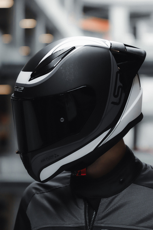 Rapıd 2 Race Deeper Mat Beyaz-siyah Kask (1 SİYAH 1 ŞEFFAF VİZÖR) - 2