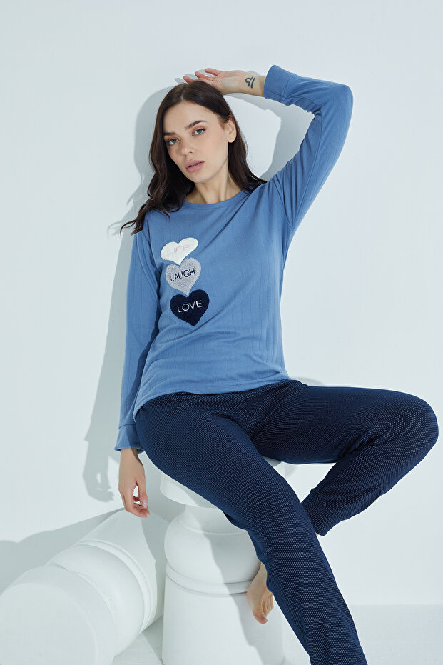 طقم بيجامة إنترلوك - 1