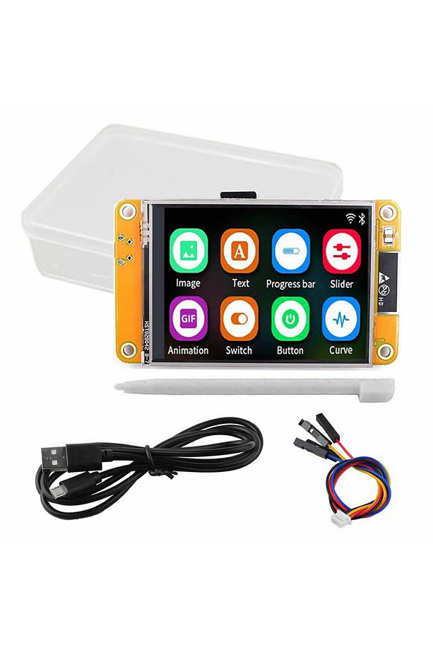 ESP32-2432S028R 2.8 inch Rezistif Dokunmatik Tft Lcd Modül 240x320 Pixel Rgb Led Ldr Usb Uart IO Se - 7