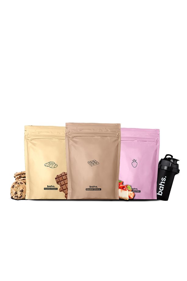 X3 Öğün Tozu Çikolata Kurabiye Çilek Complete Shaker - 1