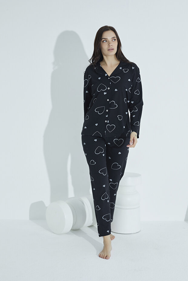 DÜĞMELİ PİJAMA TAKIM - 2