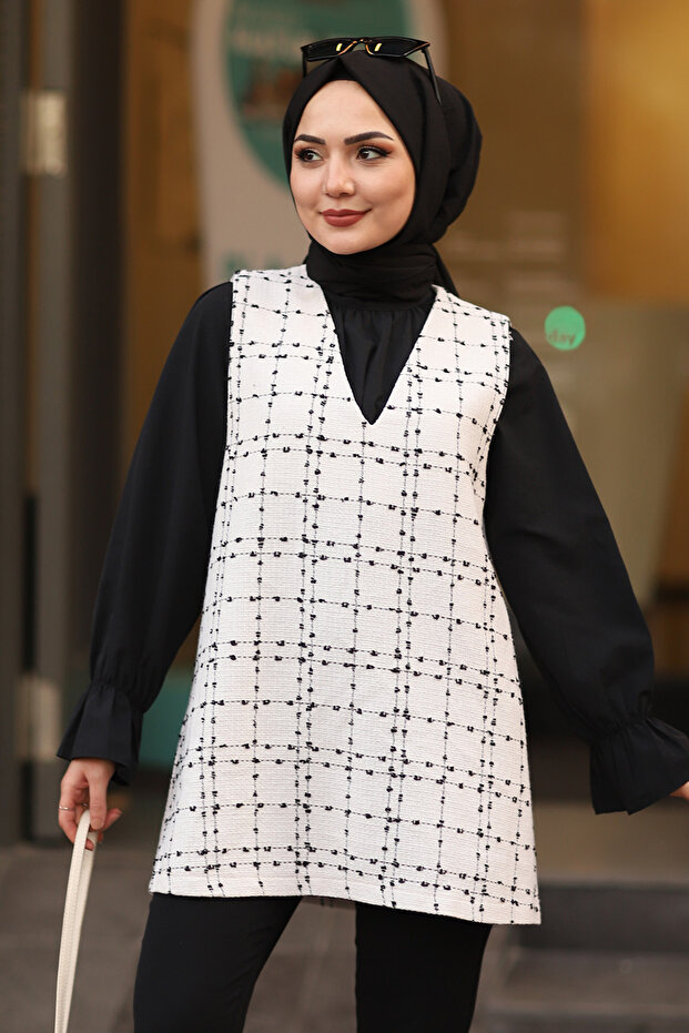 V Yaka Tüvit Süveter - 4