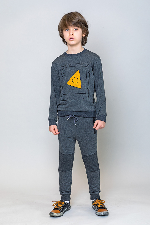 Dečije dečačke patchwork trenirke - 1