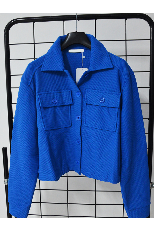 Blue Waffle Jacket - 3