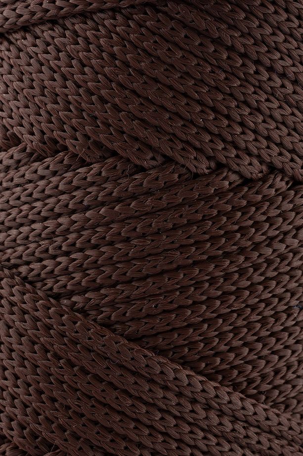 5 Mm - 400 gr Polyester Makrome Ipi Kahverengi 95 M Polyester Makrome Ip Supla Ip Ve Çanta Ipliği - 2