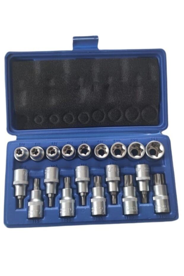 F-4074 19 Piece Torx Socket Set (Female and Male Socket)