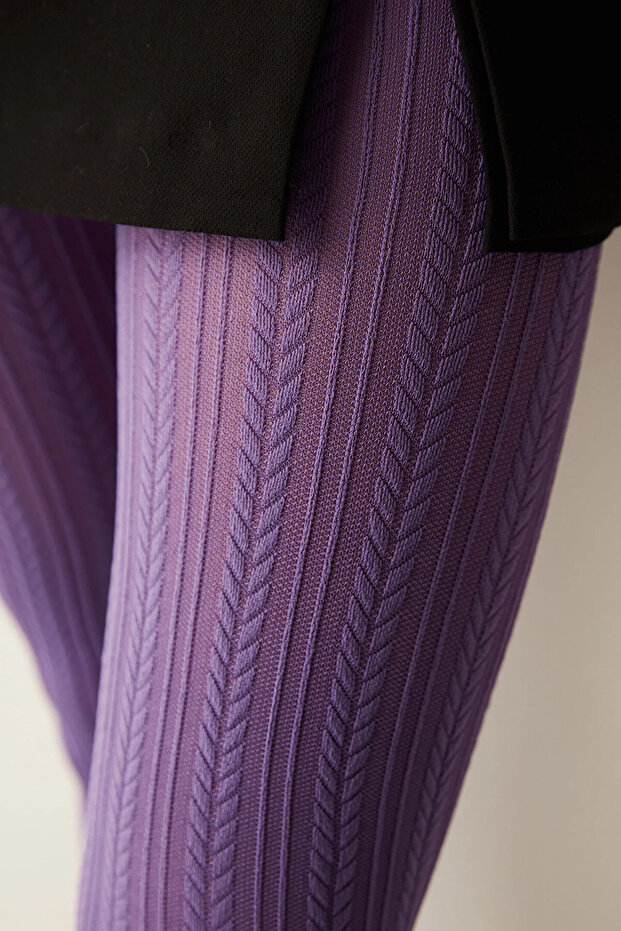 Knit Külotlu Çorap - 3