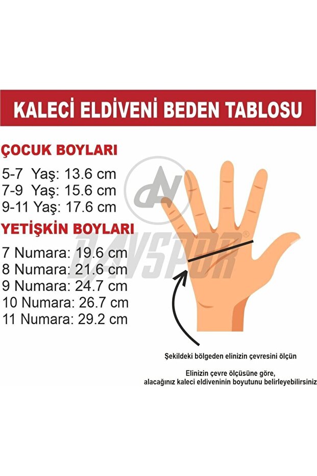 Kidz Çocuk Kaleci Eldiveni 5 Numara - 3