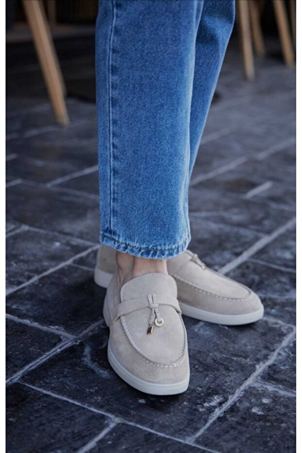 Women's Comfortable Lightweight Soft Suede Tasseled Loafer Ballet Flats