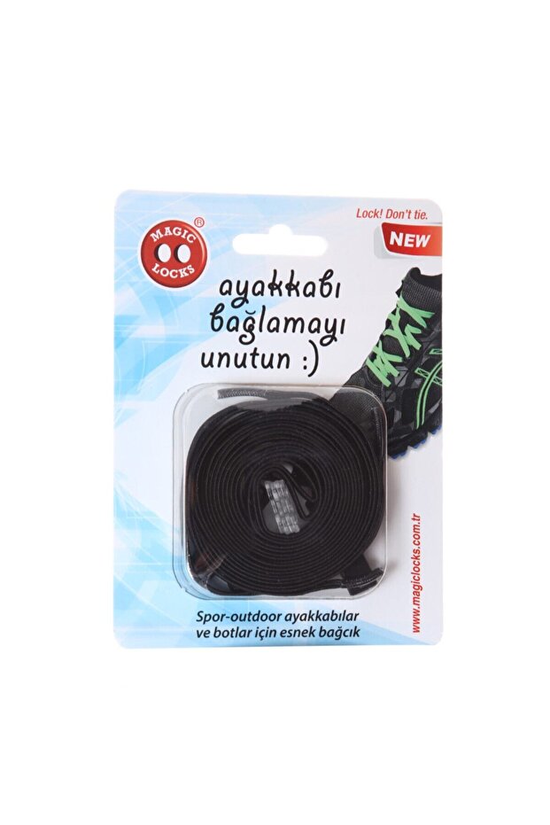 Siyah Yassı Akıllı Bağcık - 1