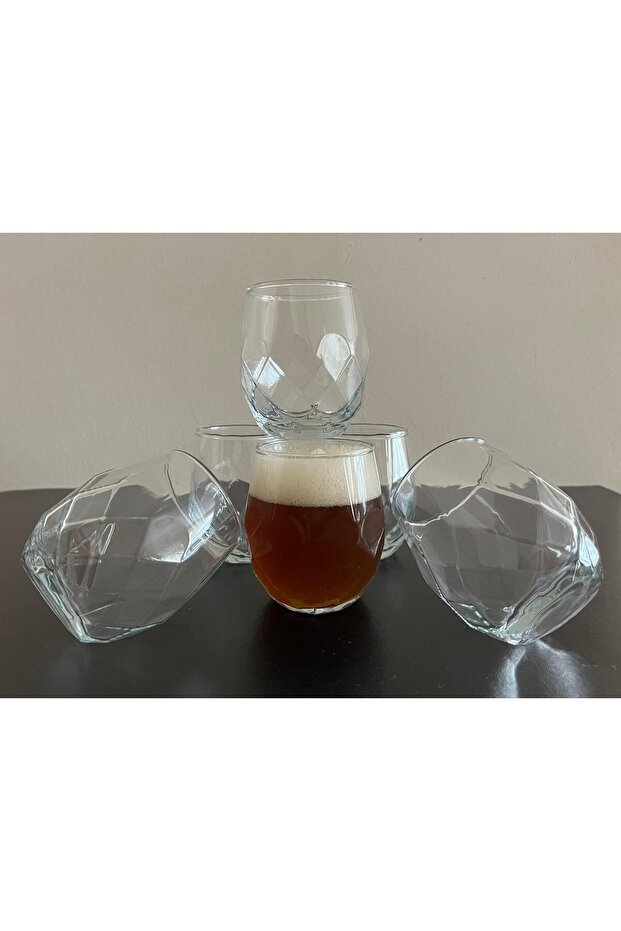 Nife Glass Izmir 6-Piece Water Lemonade Soft Drink Cup Water Cup Soft Drink Cup