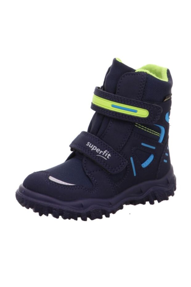 HUSKY - Mavi/Yeşil Erkek Çocuk Su Geçirmez Gore-tex Bot - 1