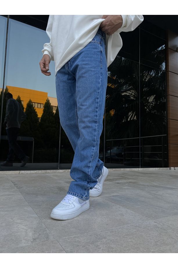 Basic Kot Mavisi Baggy Jean - 2