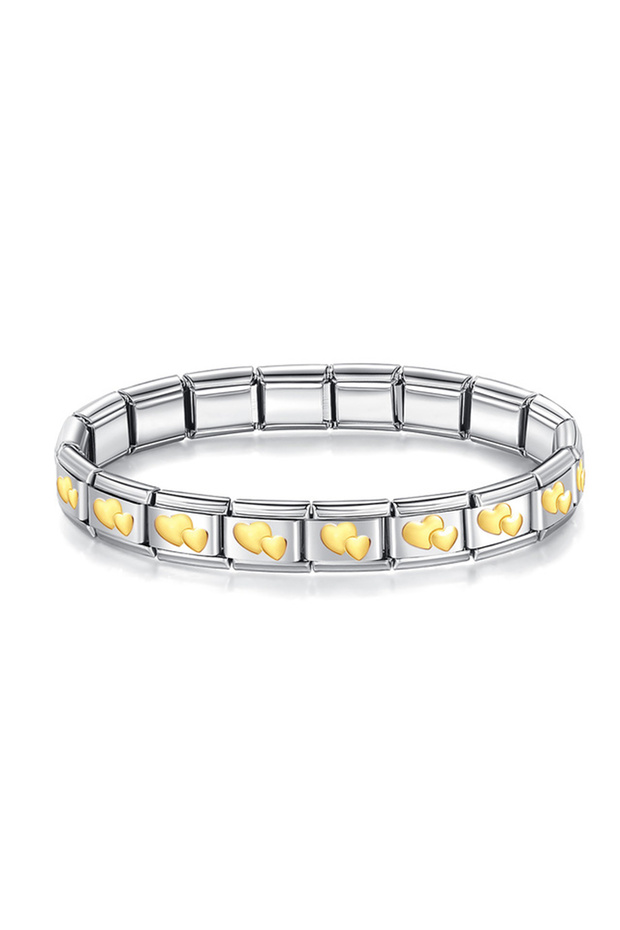 Unisex Italian Charm Bracelet Stainless Steel Bracelet