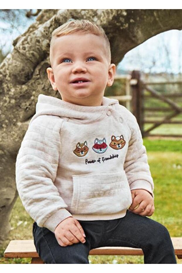 Baby Boy Cream Sweatshirt