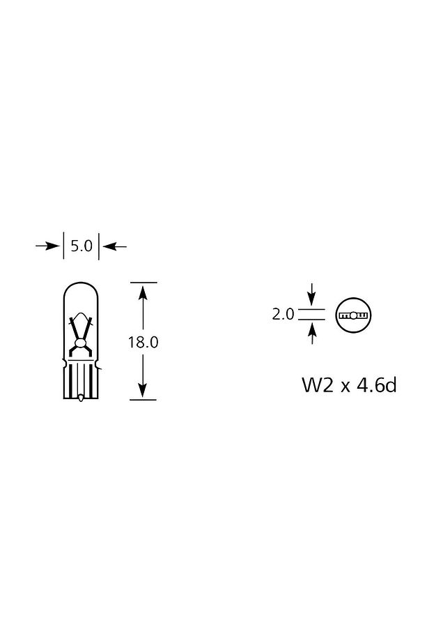 12V 1,2W Dipsiz T5 Ampul 10 Adet Gösterge Kadran Ampulü - 3