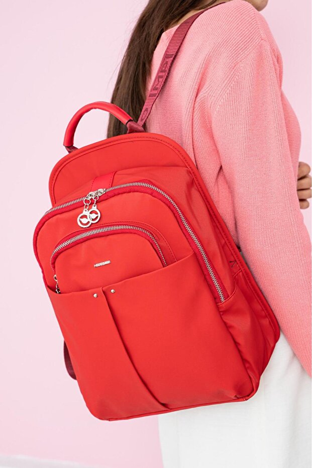 MULTI-COMPARTMENT PARACHUTE FABRIC BACKPACK - 1