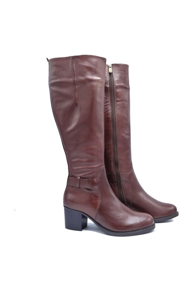 Brown Genuine Leather Boots505008041-1