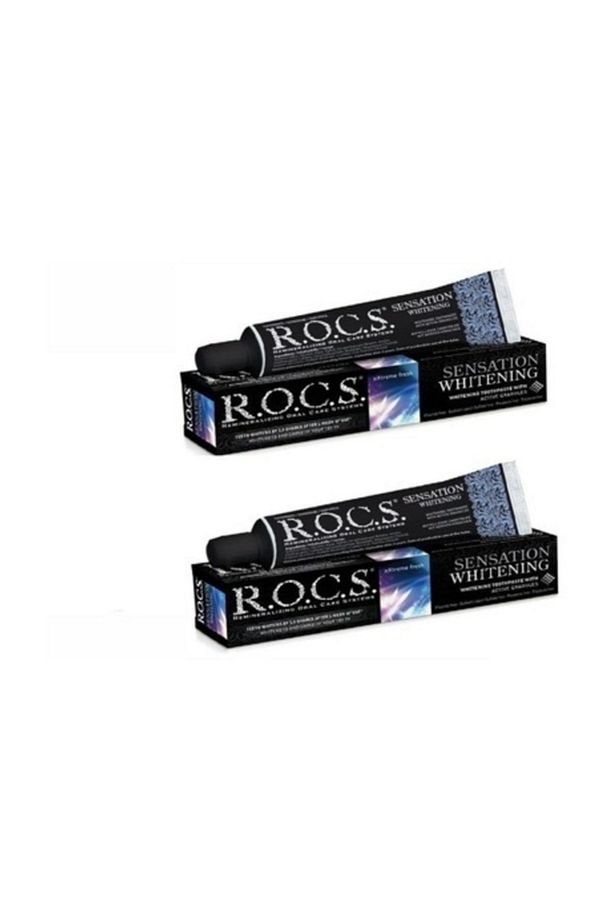 Rocs Sensation Whitening Beyazlatıcı Parlatıcı Diş Macunu 60ml X 2 Adet - 1