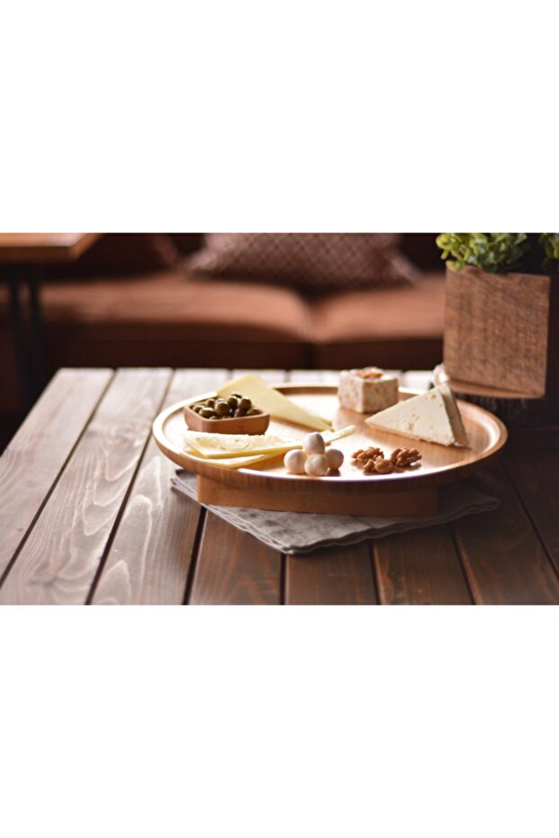 Olimpius - Footed Serving Tray Round - 1