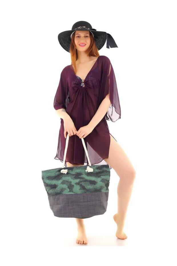 حقيبة شاطئ منقوشة مموهة - 2