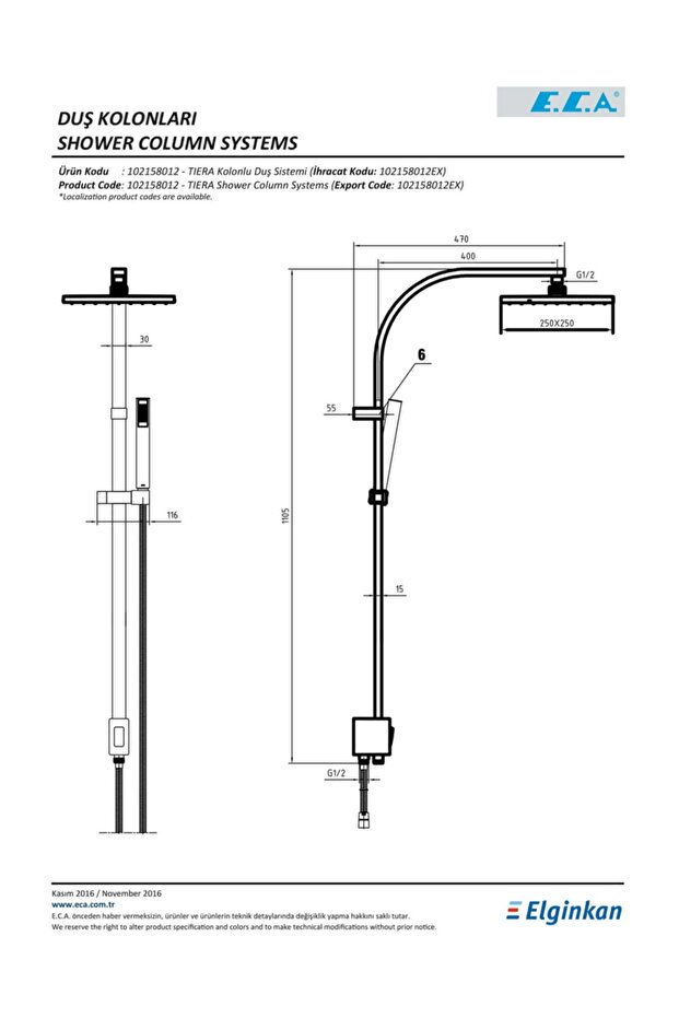 Tiera Kolonlu Duş Sistemi - 2