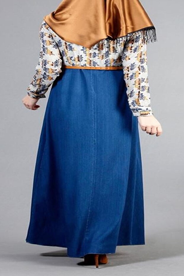 Kadın Mavi Elbise - 4