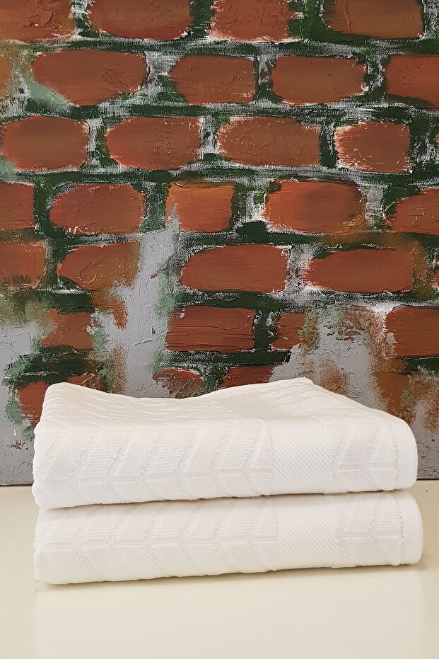 Claret 2'li Havlu - Krem - 1