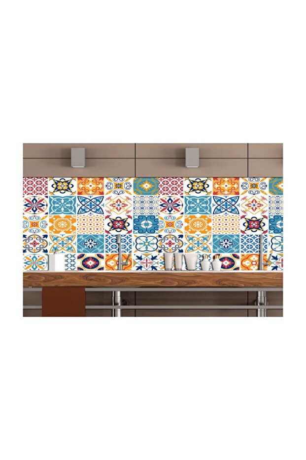 Fayans Görünümlü Mutfak Ara Panel Stickerları - 1