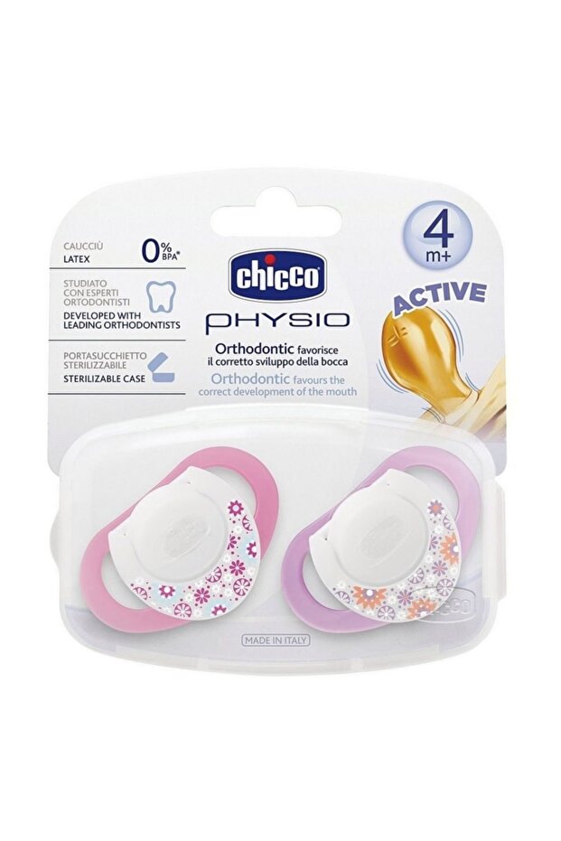 Emzik Physio Pembe Silikon 4m+ 2'li
