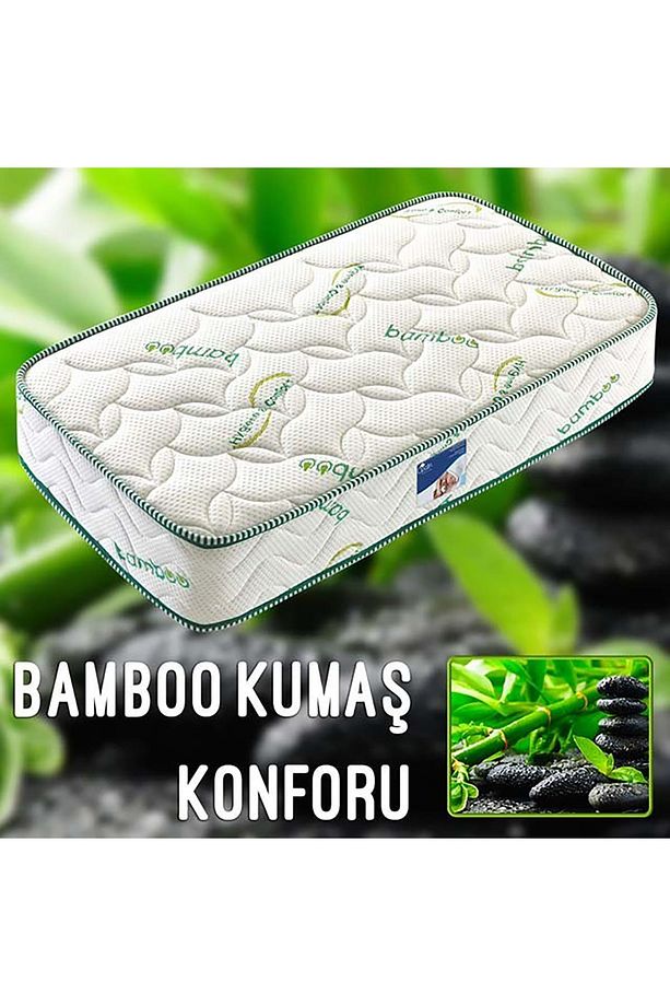 Bamboo Ortopedik Yaylı Yatak Tek Kişilik Yatak Çocuk Yatakları - 2