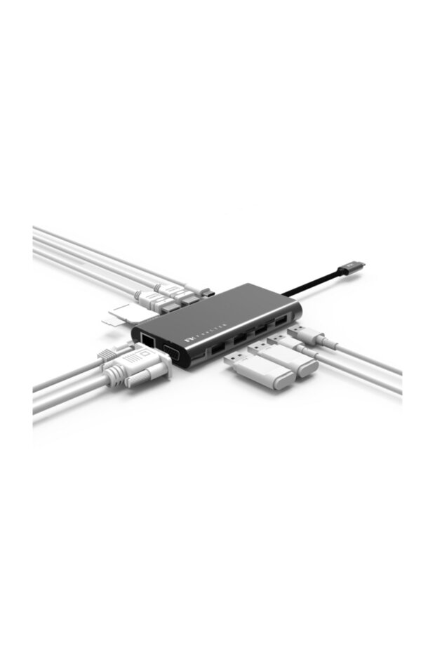 Type-c Vga Hdmı Ethernet Dönüştürücü 2xhdmı 4k Full Hdgörüntü Mfı Sertifikalı Orj.veri Hızı - 2