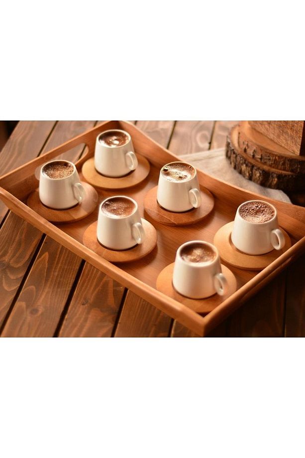 B0173 Ottoman - 6 Kişilik Kahve Takımı Sade - 3
