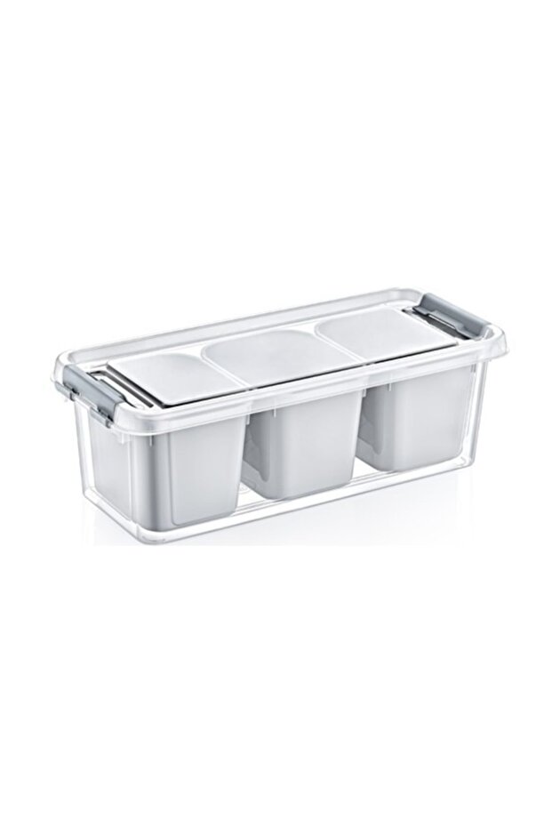 Grand 3 Compartment Storage Container 1.8 Liter