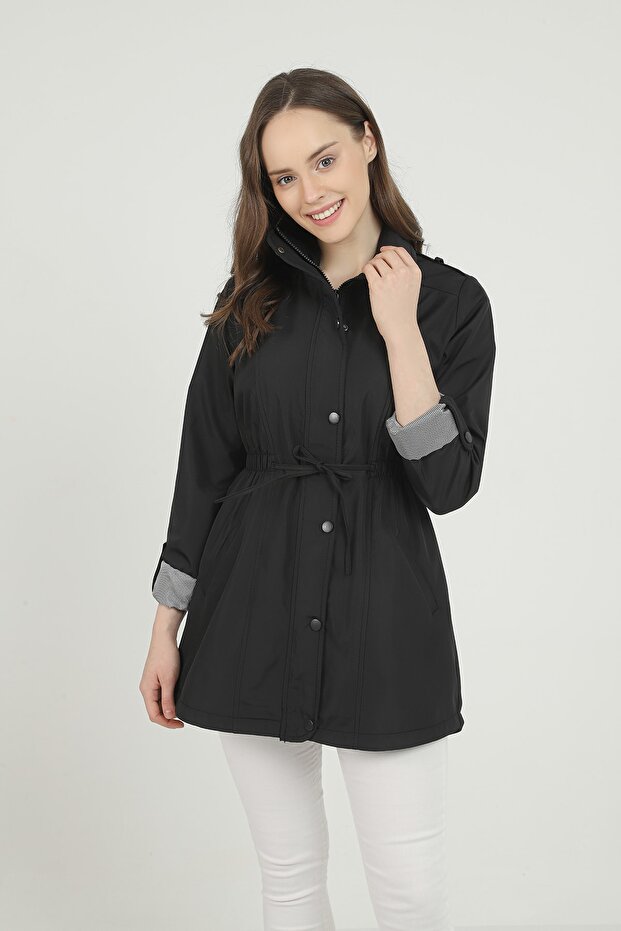 Women's Tight Waist Trench Jeans