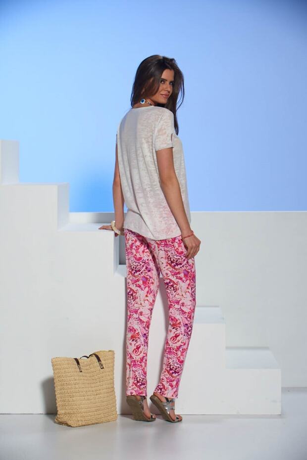 Kadın Pembe Pantolon Takım 10363 - 2