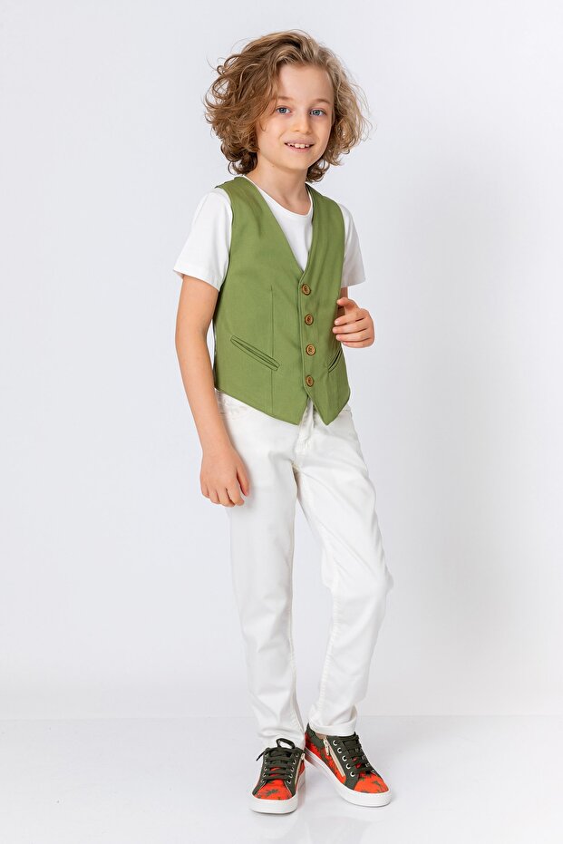 Dečak Zeleni Prsluk - 1