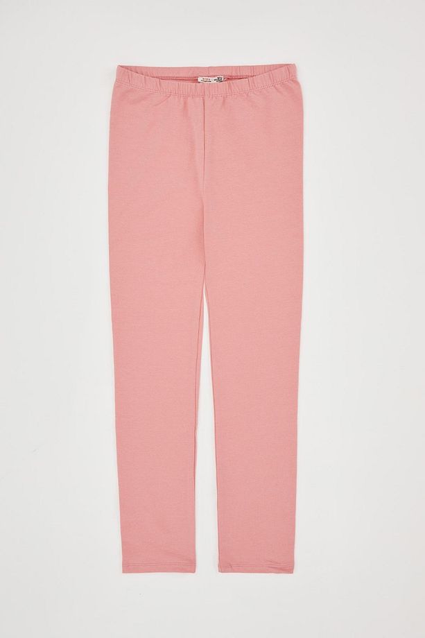 Kız Çocuk Slim Fit Okula Dönüş Basic Uzun Tayt - 1