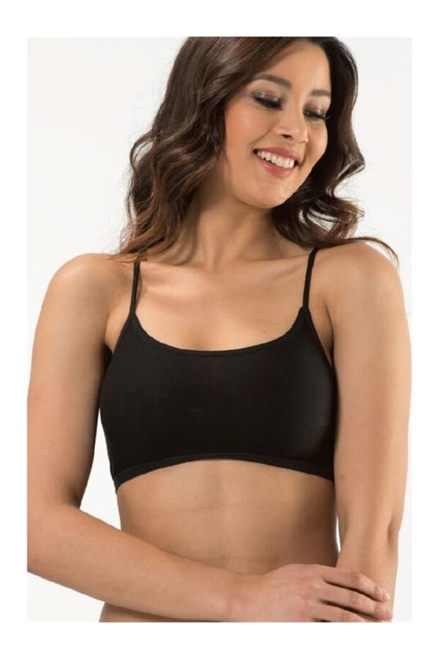 قميص داخلي معلق بحبل باللون الأسود 2 Pack - 1