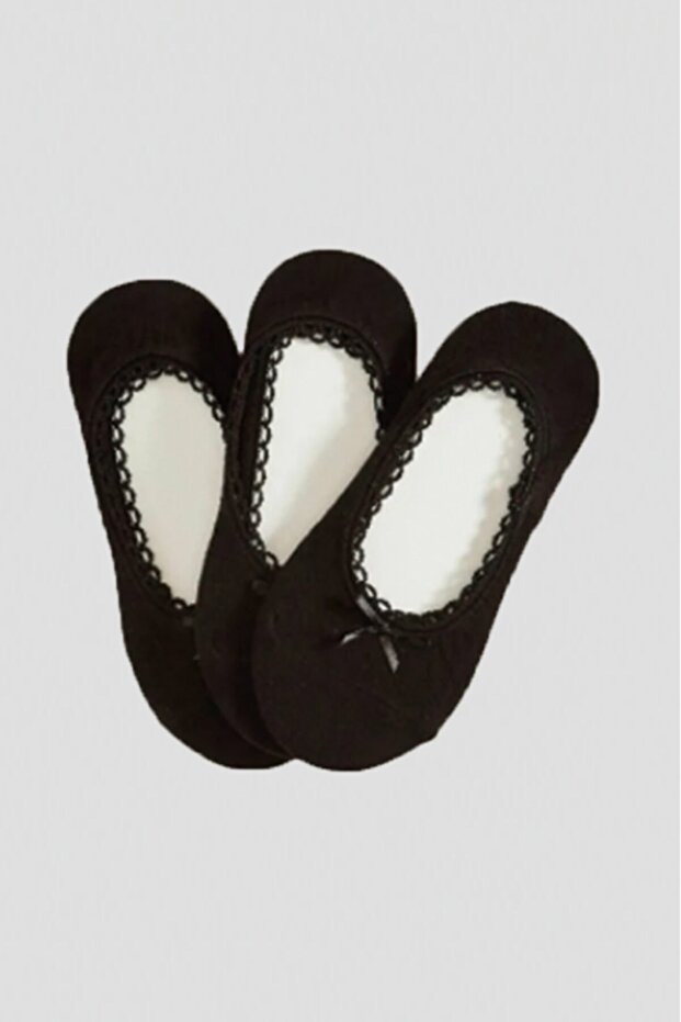 Dantelli Babet Çorap 3'lü - 1